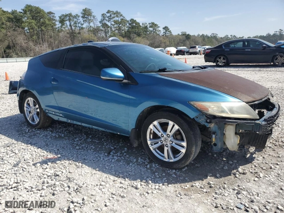 2012 Honda CR-Z with VIN JHMZF1D49CS001857, listed as a Copart auction lot 48907485 with NaN miles and Salvage Title. Bid and sale history available at carsss.com. Image 4.