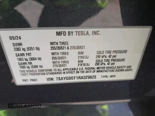 2024 Tesla Model Y Performance with VIN 7SAYGDEF1RA329825, listed as a IAAI auction lot 41762602 with 3,923 mi miles and . Bid and sale history available at DreamBid. Image 9.