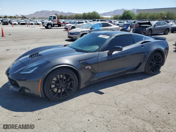 2017 Chevrolet Corvette Grand Sport 1LT with VIN 1G1YW2D74H5105118, listed as a Copart auction lot 57883424 with 30,960 mi miles and Salvage Title. Bid and sale history available at carsss.com. Image 1.