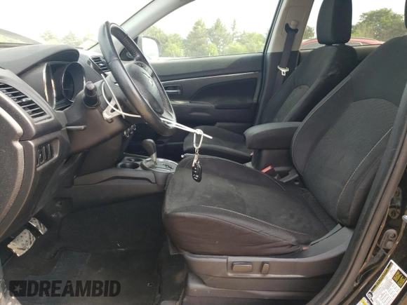 2015 Mitsubishi Outlander GT with VIN 4A4AR4AW3FE025256, listed as a Copart auction lot 59596475 with 110,952 mi miles and Salvage title. Bid and sale history available at DreamBid. Image 7.