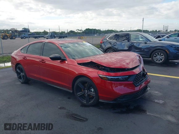 2024 Honda Accord Sport-L with VIN 1HGCY2F70RA006766, listed as a IAAI auction lot 42245622 with 28,788 mi miles and . Bid and sale history available at DreamBid. Image 1.