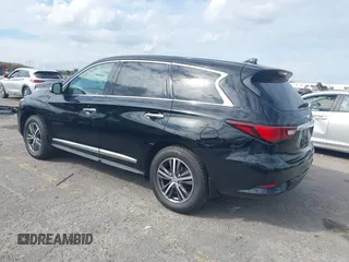 2019 Infiniti QX60 LUXE with VIN 5N1DL0MN0KC549578, listed as a IAAI auction lot 41362311 with 162,457 mi miles. Bid and sale history available at carsss.com. Image 3.