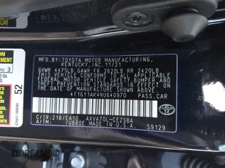 2022 Toyota Camry SE with VIN 4T1G11AK4NU640970, listed as a IAAI auction lot 41124147 with 33,472 mi miles and . Bid and sale history available at DreamBid. Image 9.