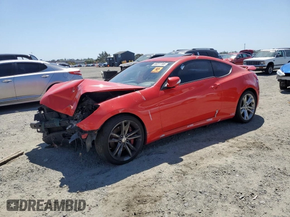 2010 Hyundai Genesis Coupe with VIN KMHHU6KH1AU004657, listed as a Copart auction lot 55311195 with Not provided miles and Clean title. Bid and sale history available at DreamBid. Image 1.