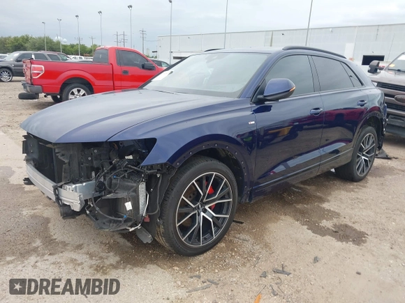 2019 Audi Q8 Prestige z VIN WA1FVAF13KD019245, wystawiony jako IAAI lot #42194524 z przebiegiem 74 703 mil mil oraz . Historia ofert i sprzedaży dostępna na DreamBid. Obrazek 20.