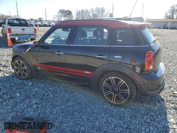 2014 MINI Countryman John Cooper Works with VIN WMWXD1C5XEWS34681, listed as a Copart auction lot 41781005 with 133,463 mi miles and Salvage Title. Bid and sale history available at DreamBid. Image 2.