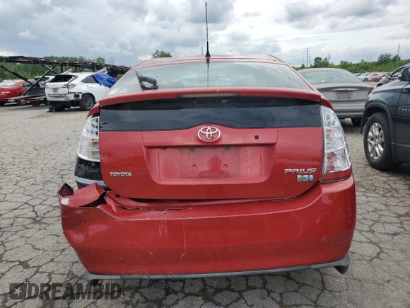 2008 Toyota Prius with VIN JTDKB20U987714469, listed as a Copart auction lot 44491835 with 0 mi miles and Non Repairable. Bid and sale history available at carsss.com. Image 6.