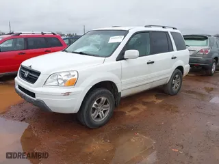 2003 Honda Pilot EX with VIN 2HKYF18583H604491, listed as a IAAI auction lot 41601122 with 342,504 mi miles. Bid and sale history available at carsss.com. Image 2.