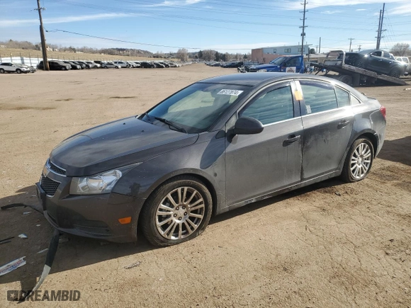 2014 Chevrolet Cruze ECO with VIN 1G1PH5SB8E7127847, listed as a Copart auction lot 86127874 with 0 mi miles and Salvage Title. Bid and sale history available at carsss.com. Image 1.