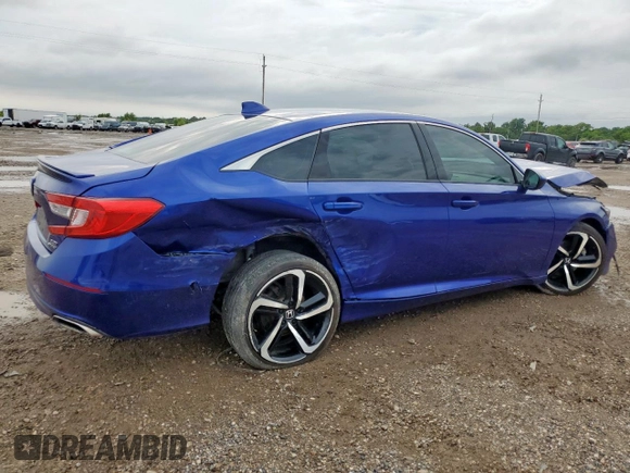 2020 Honda Accord Sport with VIN 1HGCV2F37LA019365, listed as a Copart auction lot 60469655 with 103,881 mi miles and Salvage title. Bid and sale history available at DreamBid. Image 3.