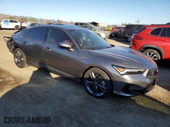 2024 Acura Integra w/A-Spec Technology Package with VIN 19UDE4H61RA026005, listed as a Copart auction lot 73576854 with 5,537 mi miles and Salvage Title. Bid and sale history available at carsss.com. Image 4.