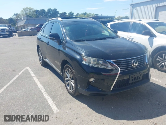 2015 Lexus RX 350 with VIN 2T2ZK1BA4FC167596, listed as a IAAI auction lot 42234362 with 122,344 mi miles and . Bid and sale history available at carsss.com. Image 1.