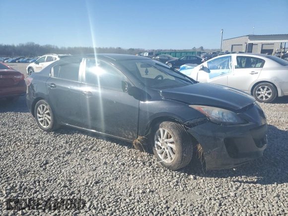 2012 Mazda 3 i Grand Touring with VIN JM1BL1W83C1606393, listed as a Copart auction lot 47127975 with Not Provided miles and Salvage Title. Bid and sale history available at DreamBid. Image 4.