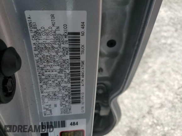 2009 Toyota Tacoma PreRunner with VIN 3TMKU72N19M020363, listed as a Copart auction lot 63984585 with 72,133 mi miles and Salvage title. Bid and sale history available at DreamBid. Image 12.