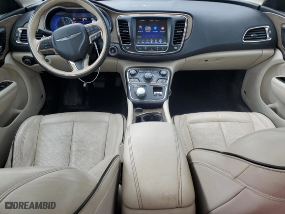 2015 Chrysler 200 C with VIN 1C3CCCEGXFN589313, listed as a Copart auction lot 51570985 with 114,498 mi miles and Salvage Title. Bid and sale history available at carsss.com. Image 8.