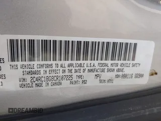 2012 Chrysler Town & Country Touring z VIN 2C4RC1BG8CR107225, wystawiony jako IAAI lot #42092759 z przebiegiem 132 797 mil mil oraz . Historia ofert i sprzedaży dostępna na DreamBid. Obrazek 9.