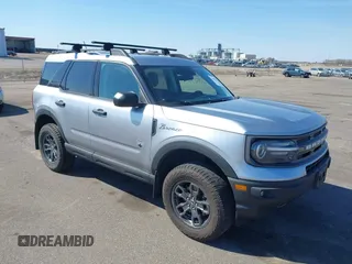 2021 Ford Bronco Sport Big Bend with VIN 3FMCR9B67MRA60805, listed as a IAAI auction lot 41903221 with 102,258 mi miles and . Bid and sale history available at DreamBid. Image 1.
