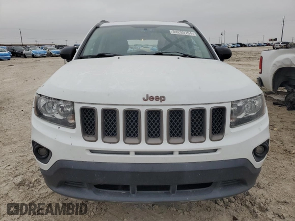 2017 Jeep Compass Sport with VIN 1C4NJCBB4HD141595, listed as a Copart auction lot 84299704 with 83,347 mi miles and Salvage Title. Bid and sale history available at carsss.com. Image 5.