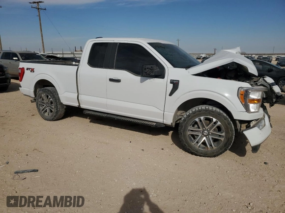 2021 Ford F-150 XL z VIN 1FTEX1EP5MKD46343, wystawiony jako Copart lot #46151405 z przebiegiem 197 930 mil mil oraz Szkoda całkowita • Salvage title. Historia ofert i sprzedaży dostępna na DreamBid. Obrazek 4.