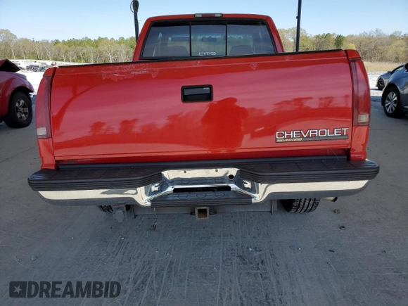 1997 Chevrolet Silverado 1500 with VIN 1GCEK19R1VE137711, listed as a Copart auction lot 50542465 with 297,338 mi miles and Salvage Title. Bid and sale history available at DreamBid. Image 6.