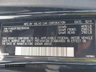 2012 Volvo S60 T5 with VIN YV1622FS9C2104546, listed as a IAAI auction lot 42510893 with 137,223 mi miles and . Bid and sale history available at DreamBid. Image 9.