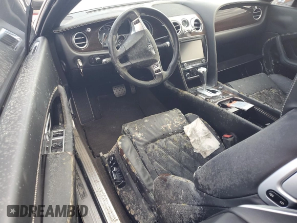 2014 Bentley Continental GT with VIN SCBGC3ZA9EC089787, listed as a Copart auction lot 74439864 with Not Provided miles and Salvage Title. Bid and sale history available at DreamBid. Image 8.