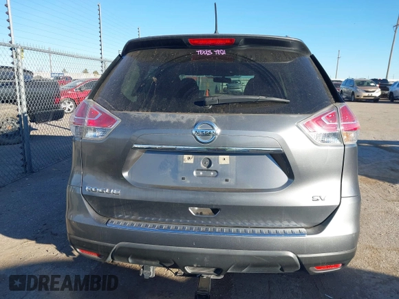 2015 Nissan Rogue SV with VIN KNMAT2MT1FP583514, listed as a IAAI auction lot 41389269 with 128,016 mi miles. Bid and sale history available at carsss.com. Image 16.