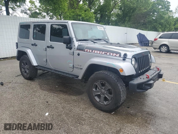 2018 Jeep Wrangler Unlimited Rubicon Recon with VIN 1C4BJWFGXJL814198, listed as a Copart auction lot 59434645 with 43,931 mi miles and Salvage title. Bid and sale history available at DreamBid. Image 4.