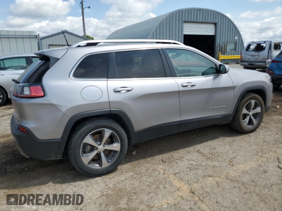 2019 Jeep Cherokee Limited with VIN 1C4PJMDXXKD253526, listed as a Copart auction lot 58579965 with 116,013 mi miles and Salvage title. Bid and sale history available at DreamBid. Image 3.