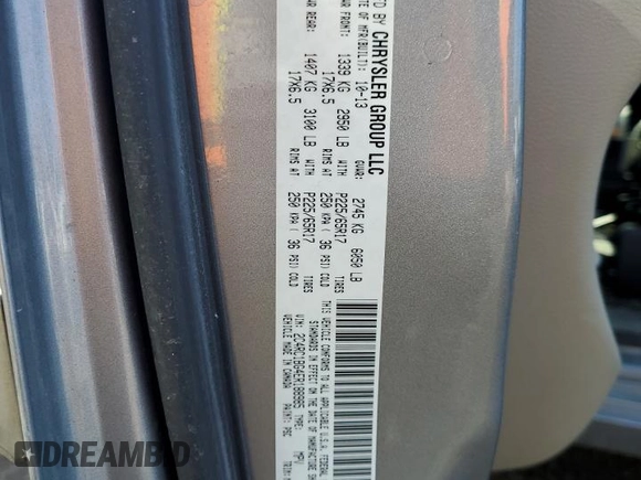 2014 Chrysler Town & Country Touring with VIN 2C4RC1BG4ER188985, listed as a Copart auction lot 52751275 with 158,087 mi miles and Clean Title. Bid and sale history available at carsss.com. Image 13.