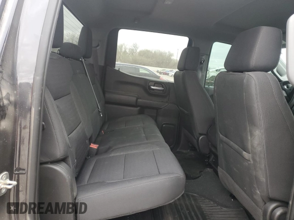 2022 Chevrolet Silverado 1500 Custom with VIN 3GCPDBEK7NG629749, listed as a Copart auction lot 49443735 with 0 mi miles and Salvage Title. Bid and sale history available at carsss.com. Image 10.