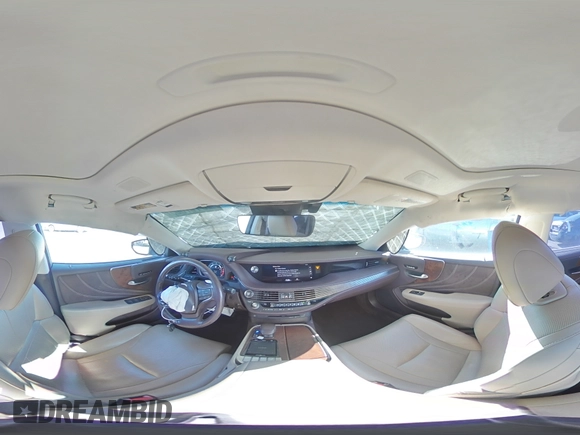 2018 Lexus LS 500 with VIN JTHB51FF7J5003282, listed as a Copart auction lot 46177865 with 52,709 mi miles and Salvage title. Bid and sale history available at DreamBid. Image 12.