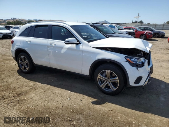 2020 Mercedes-Benz GLC 300 with VIN W1N0G8DB6LF765634, listed as a Copart auction lot 58969615 with 79,498 mi miles and Salvage title. Bid and sale history available at DreamBid. Image 4.