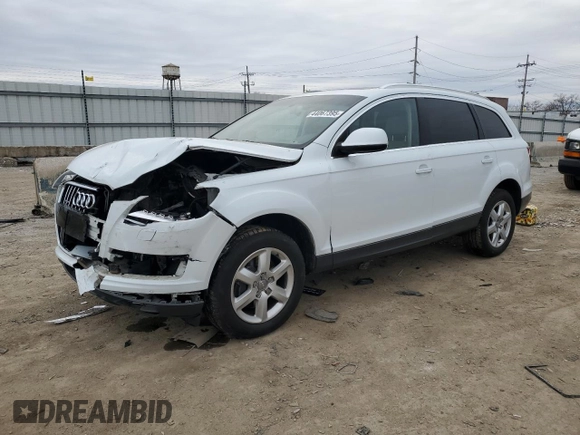 2013 Audi Q7 3.0T Premium Plus with VIN WA1LGAFE2DD007056, listed as a Copart auction lot 44067395 with 101,892 mi miles and Salvage Title. Bid and sale history available at carsss.com. Image 1.