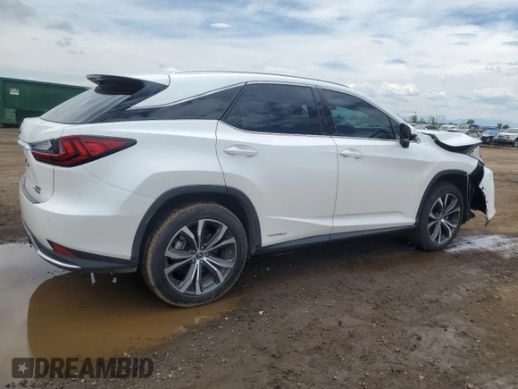 2020 Lexus RX 450h with VIN 2T2HGMDA0LC047964, listed as a Copart auction lot 58423355 with 26,140 mi miles and Salvage title. Bid and sale history available at DreamBid. Image 3.