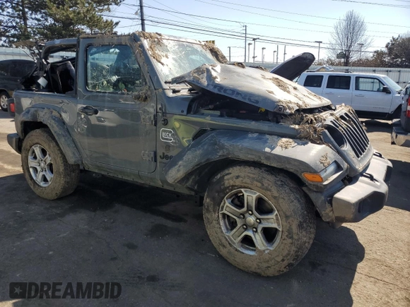 2023 Jeep Wrangler Sport S with VIN 1C4GJXANXPW609778, listed as a Copart auction lot 48559505 with Not provided miles and Salvage title. Bid and sale history available at DreamBid. Image 4.
