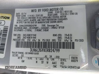 2014 Lincoln MKZ with VIN 3LN6L2G9XER824799, listed as a IAAI auction lot 41472656 with 148,582 mi miles. Bid and sale history available at carsss.com. Image 9.
