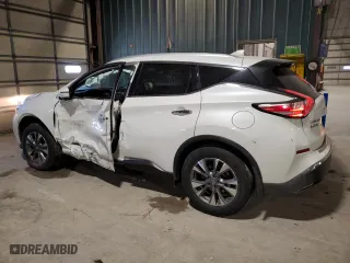 2017 Nissan Murano SL with VIN 5N1AZ2MH0HN105704, listed as a Copart auction lot 88717435 with 66,437 mi miles and Salvage Title. Bid and sale history available at carsss.com. Image 2.