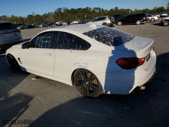 2015 BMW 4 Series 435i with VIN WBA3R1C52FK195223, listed as a Copart auction lot 87753195 with 97,856 mi miles and Salvage Title. Bid and sale history available at carsss.com. Image 2.