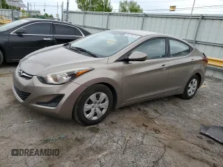 2016 Hyundai Elantra SE with VIN 5NPDH4AE3GH776986, listed as a Copart auction lot 56724875 with 77,104 mi miles and Salvage title. Bid and sale history available at DreamBid. Image 1.