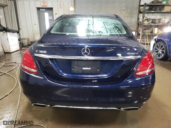 2015 Mercedes-Benz C-Class C 300 Luxury with VIN 55SWF4KB4FU072505, listed as a Copart auction lot 46944065 with NaN miles and Salvage Title. Bid and sale history available at carsss.com. Image 6.
