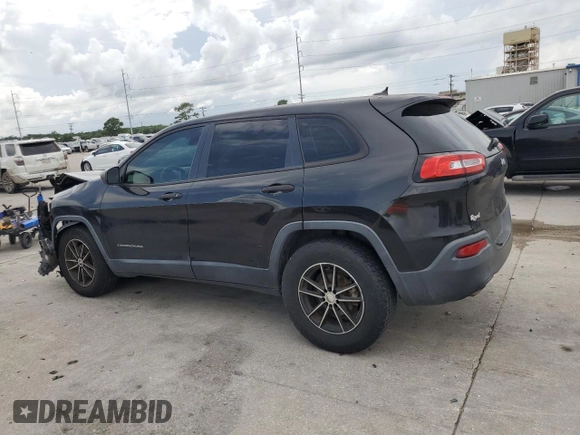 2015 Jeep Cherokee Sport with VIN 1C4PJLAB7FW517637, listed as a Copart auction lot 61385945 with 158,956 mi miles and Salvage title. Bid and sale history available at DreamBid. Image 2.