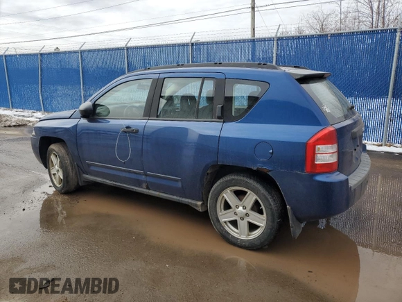 2009 Jeep Compass North with VIN 1J4FT47B99D159552, listed as a Copart auction lot 50838655 with 109,574 mi miles and Clean Title. Bid and sale history available at carsss.com. Image 2.