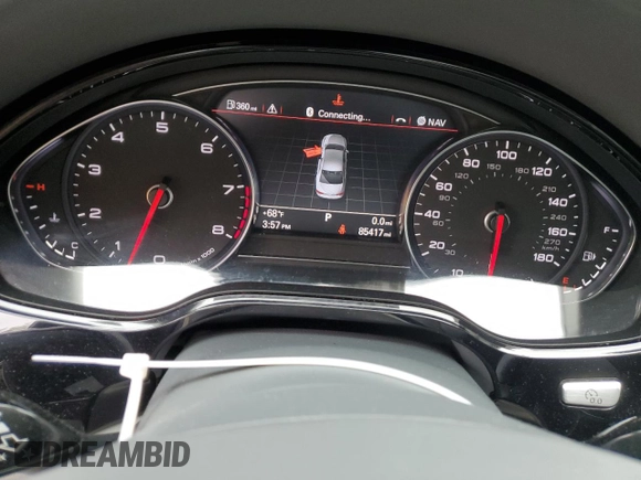 2012 Audi A8 L with VIN WAURVAFD3CN018800, listed as a Copart auction lot 53815475 with 85,417 mi miles and Salvage Title. Bid and sale history available at carsss.com. Image 9.