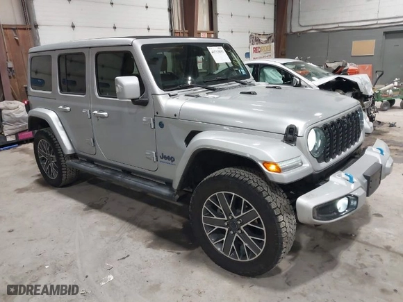 2024 Jeep Wrangler 4xe High Altitude with VIN 1C4RJXU6XRW218114, listed as a IAAI auction lot 41519843 with 17,317 mi miles. Bid and sale history available at carsss.com. Image 1.