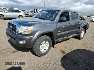 2011 Toyota Tacoma PreRunner with VIN 3TMJU4GN1BM124120, listed as a Copart auction lot 57855665 with 131,367 mi miles and Salvage title. Bid and sale history available at DreamBid. Image 1.