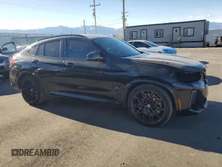 2023 BMW X4 M with VIN 5YM23EC08P9R05401, listed as a Copart auction lot 81049754 with 21,779 mi miles and Salvage Title. Bid and sale history available at carsss.com. Image 4.
