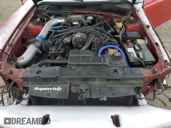 1996 Ford Mustang GT with VIN 1FALP42X9TF101569, listed as a Copart auction lot 45700545 with 119,083 mi miles and Salvage title. Bid and sale history available at DreamBid. Image 11.