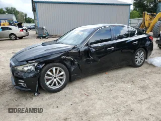 2014 Infiniti Q50 Premium with VIN JN1BV7AP6EM680844, listed as a Copart auction lot 60309715 with 182,173 mi miles and Salvage title. Bid and sale history available at DreamBid. Image 1.