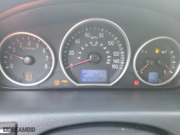 2008 Hyundai Veracruz GLS with VIN KM8NU13C38U069271, listed as a Copart auction lot 41769325 with 245,592 mi miles and Salvage Title. Bid and sale history available at carsss.com. Image 9.